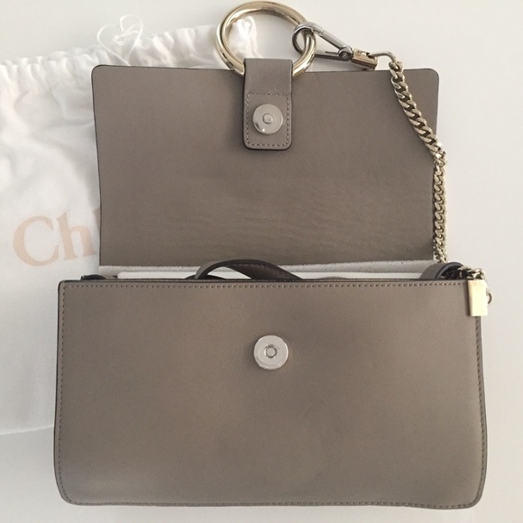 Mint Chloé Small Faye Shoulder Bag, Motty Grey - Picture 2 of 14